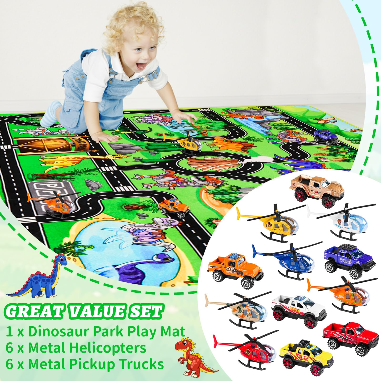 Tappeto gioco dinosauri DINSUMRUG, altra vista