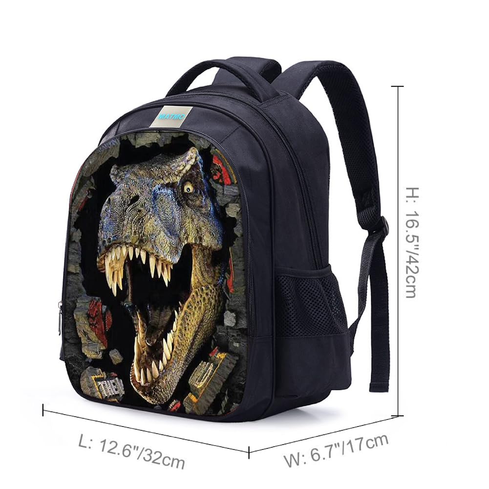 Zaino scolastico MATMO dinosauri, altra vista