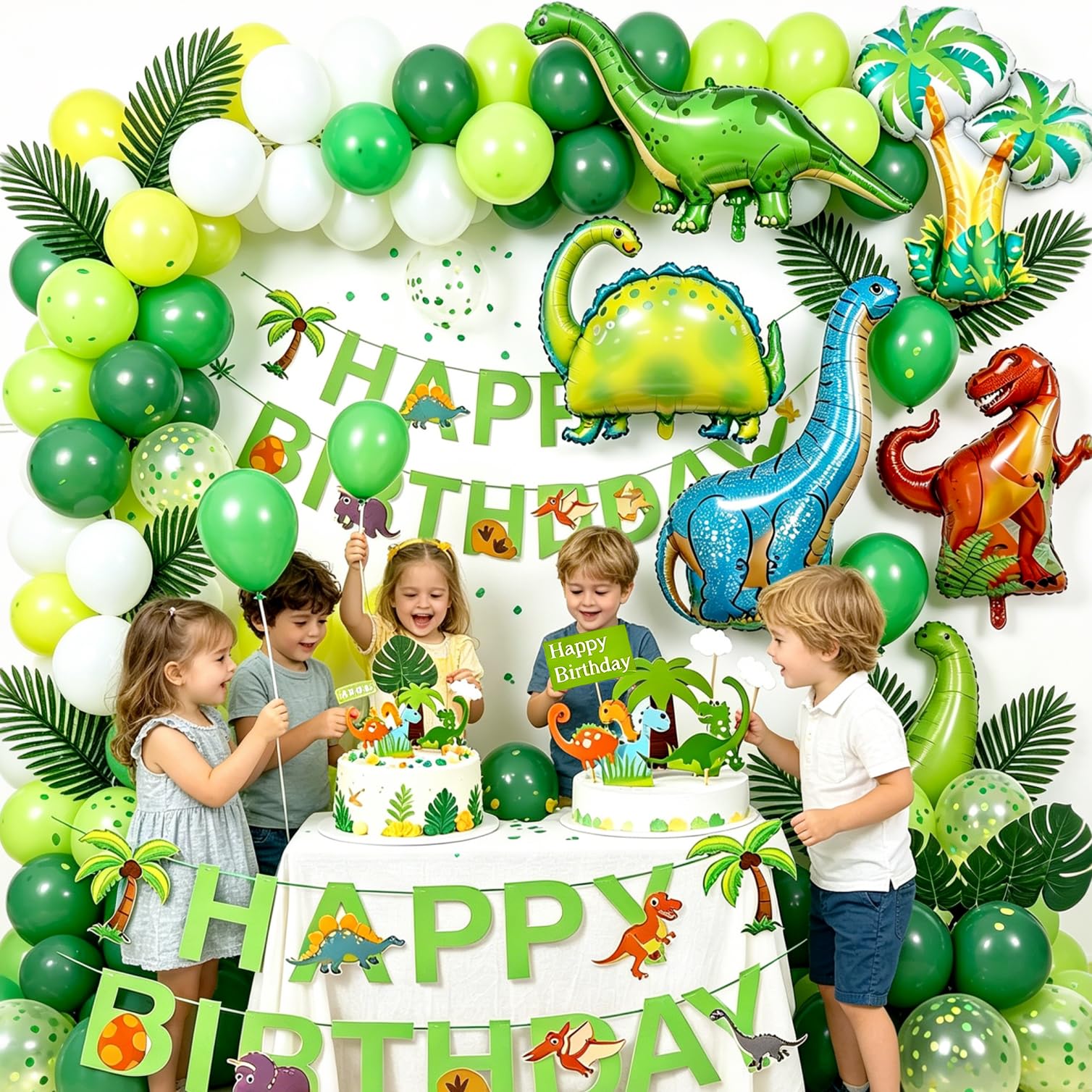 Palloncini foil dinosauro XXL del kit OEMG