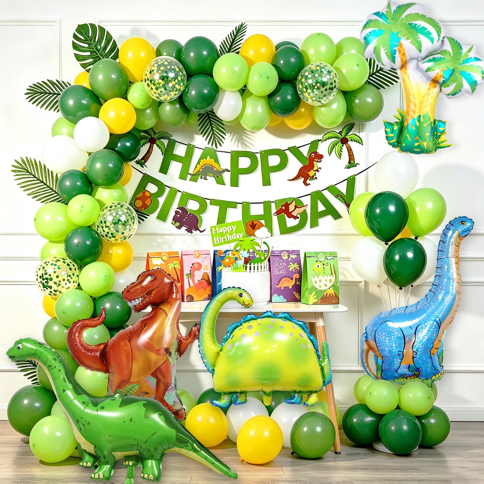 Kit palloncini dinosauri OEMG, contenuto