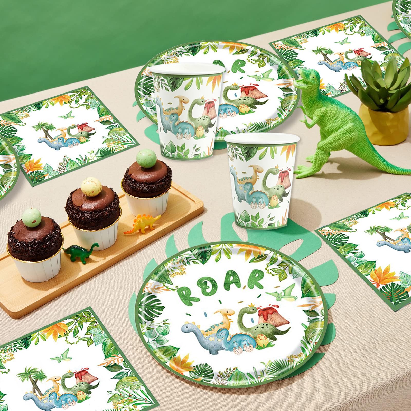 Kit festa dinosauri Bikasun, altra vista
