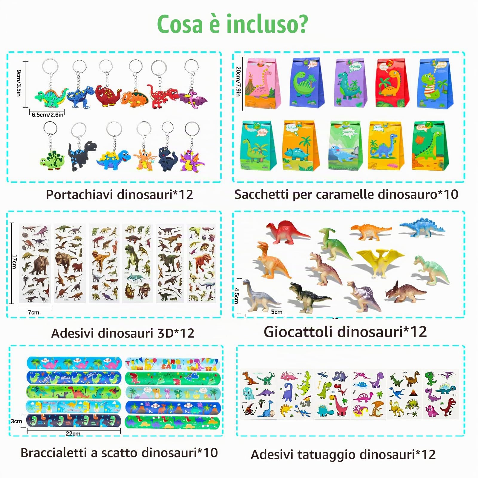 Mini dinosauri e portachiavi del set Liangding