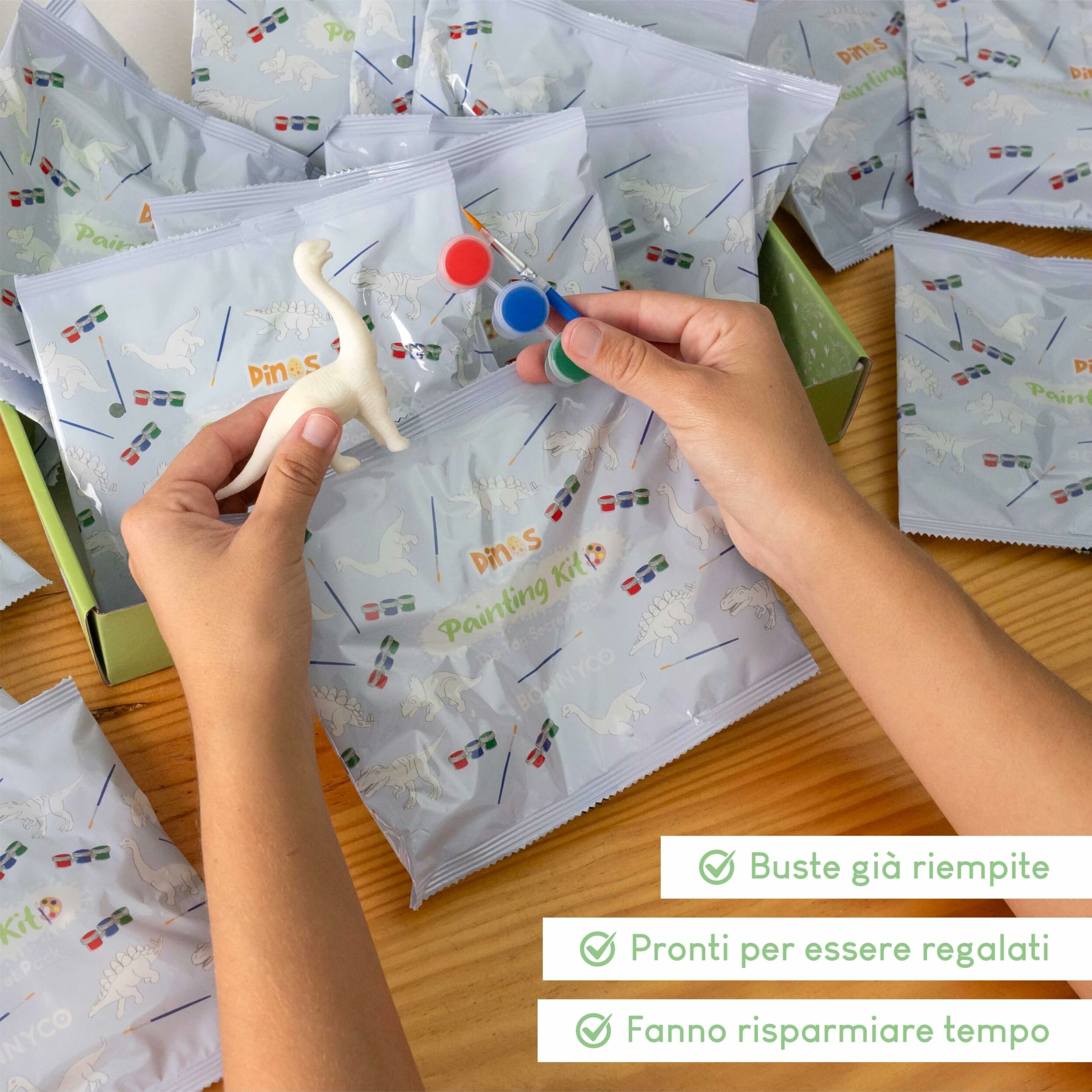 Dinosauri BONNYCO dipinti, esempio