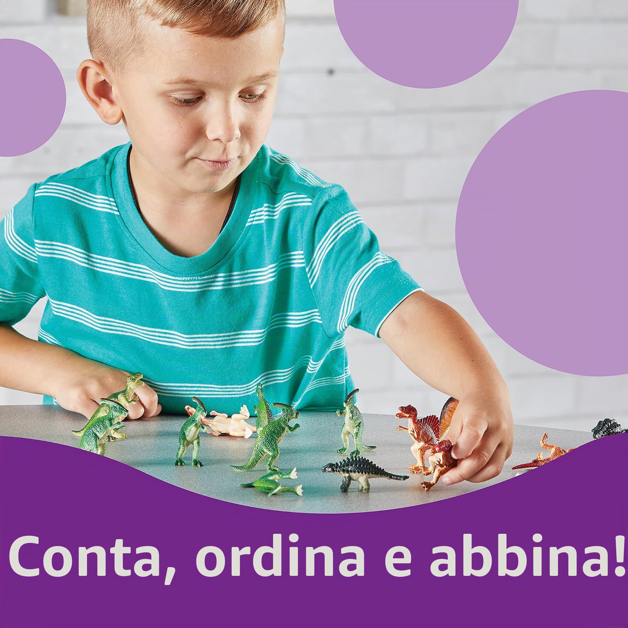Figurine di dinosauri Learning Resources, dettaglio