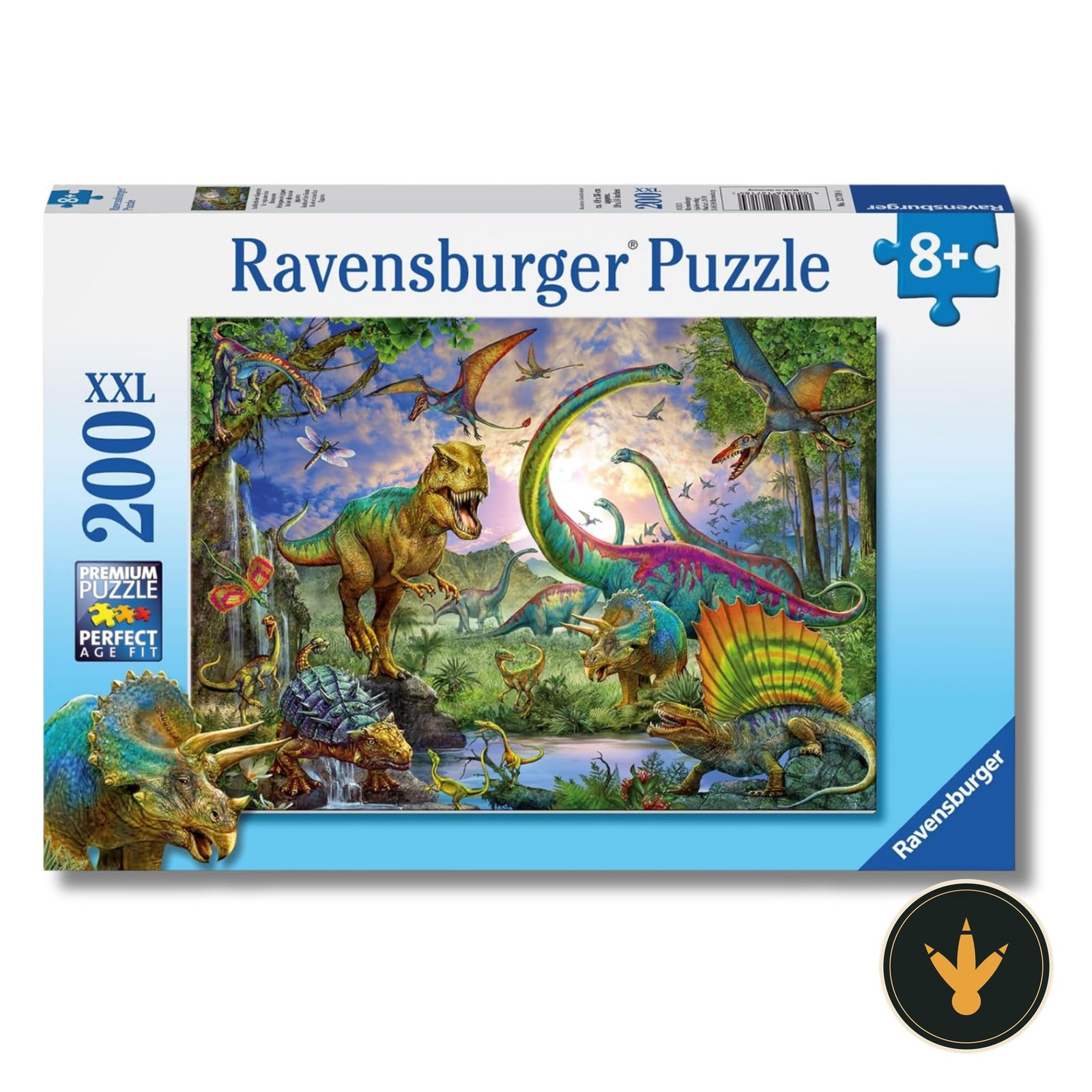 Puzzle Ravensburger Nel regno dei giganti da 200 pezzi XXL, confezione