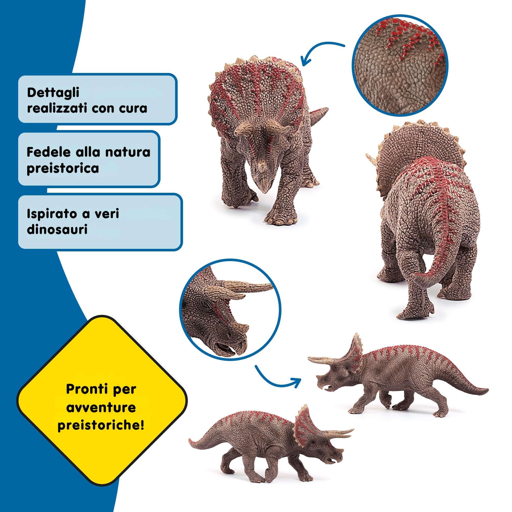 Triceratopo Schleich 15000 in una scena di gioco