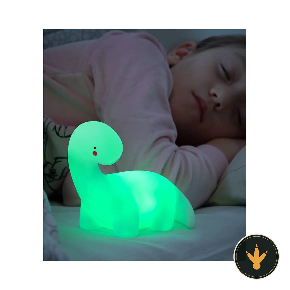 Lampada LED dinosauro InnovaGoods Lightosaurus bianca