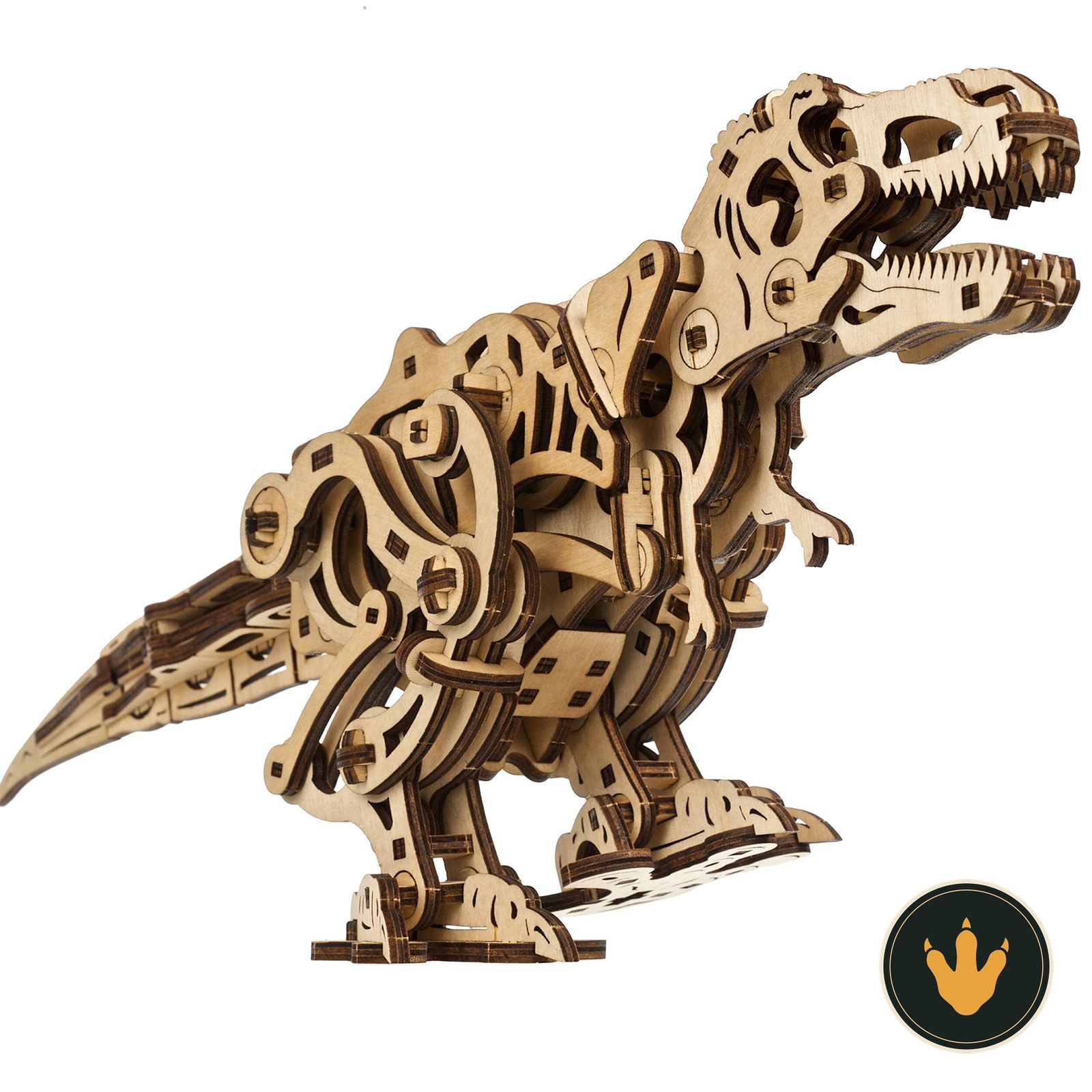 Tirannosauro in legno Ugears montato