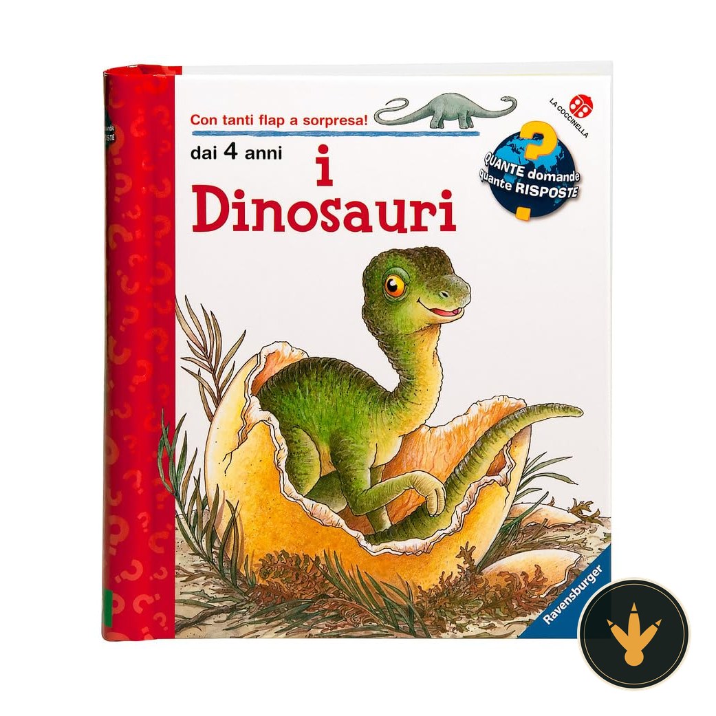 Copertina del libro I dinosauri de La Coccinella