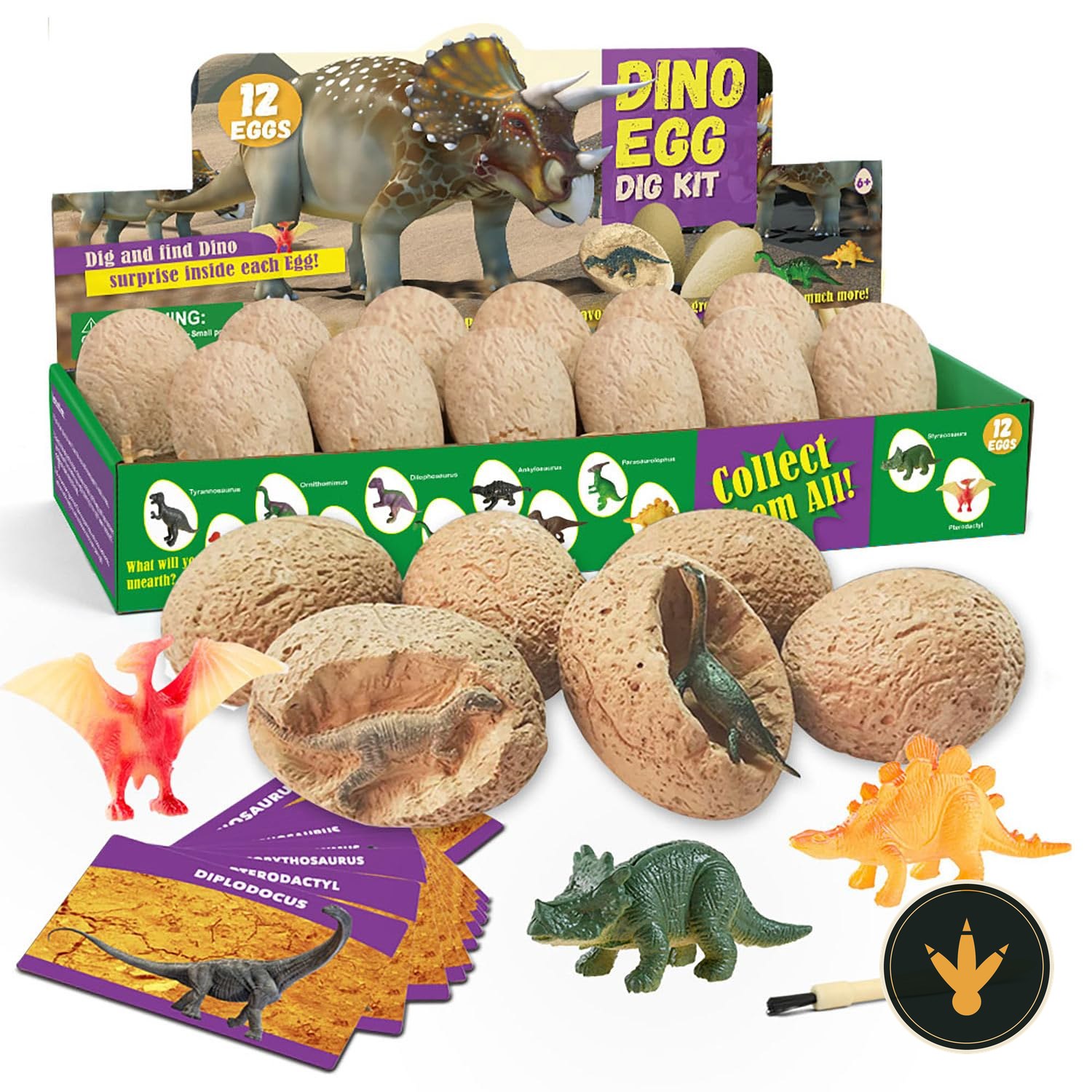 Kit Dr. Daz con 12 uova di dinosauro da scavare