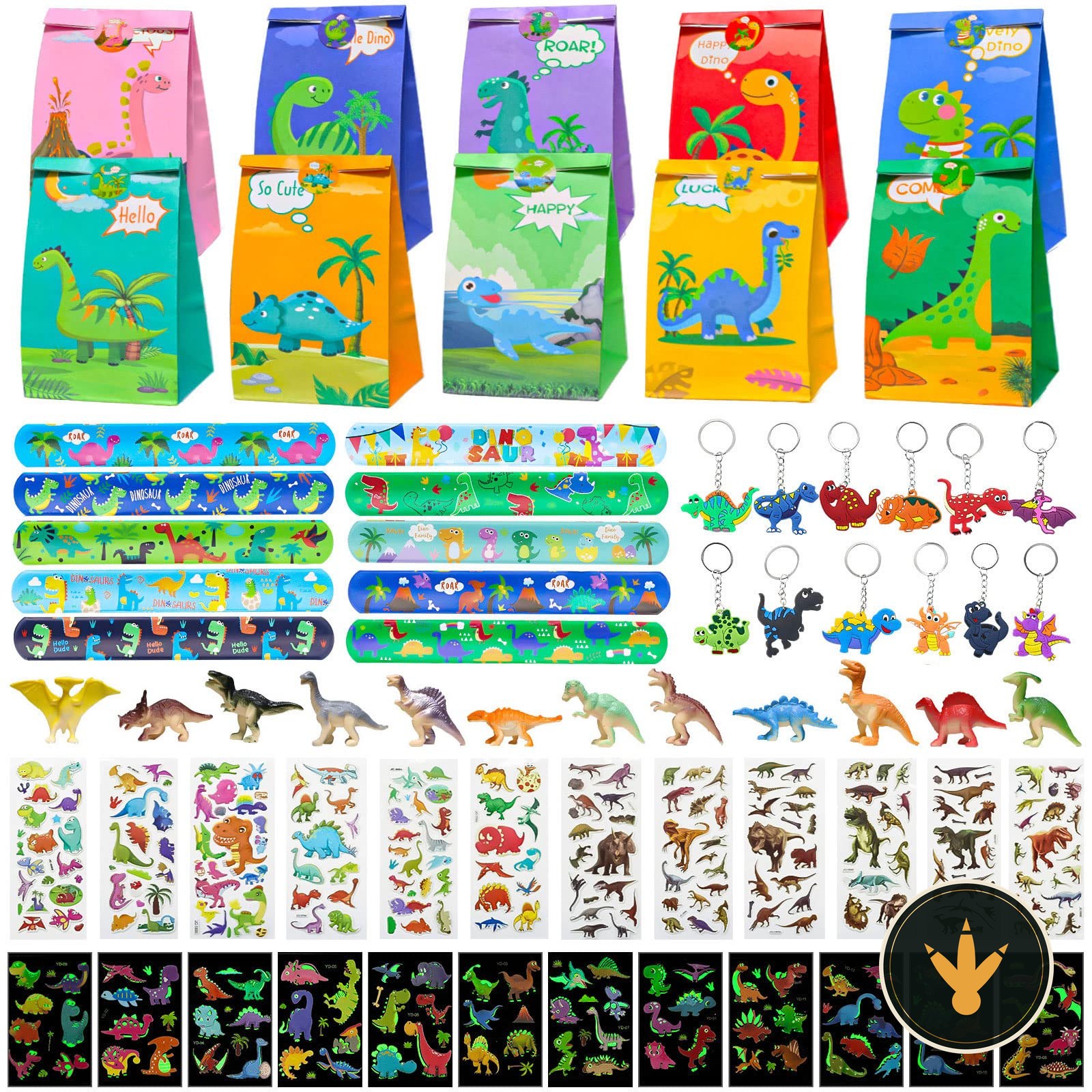 Set di 80 gadget festa dinosauri Liangding