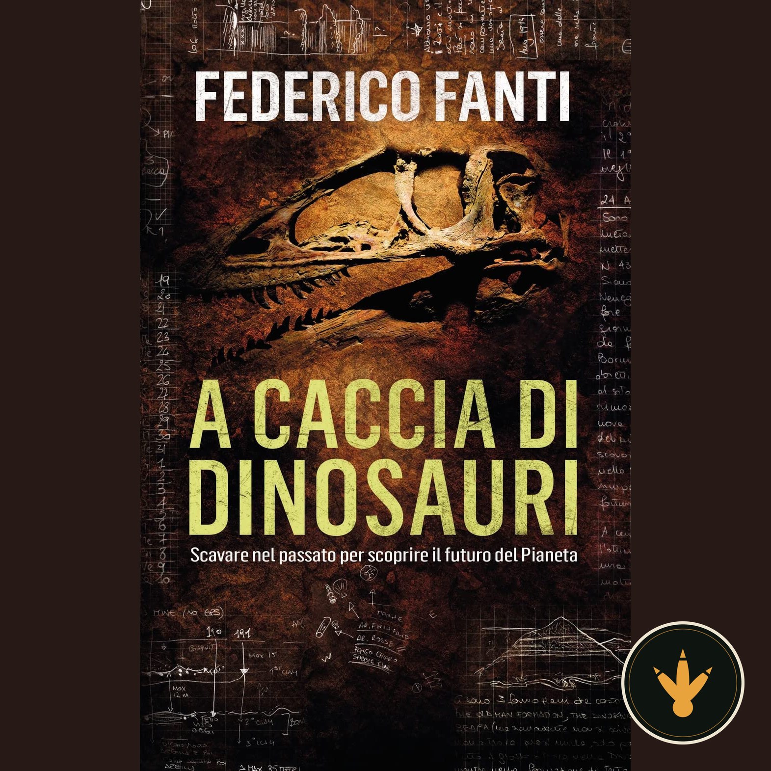 Copertina del libro A caccia di dinosauri, Rizzoli