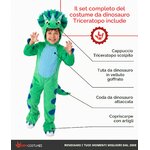Costume Triceratopo blu Morph, altra vista