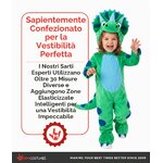 Costume Triceratopo blu Morph, altra vista