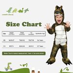 Costume T-Rex grigio AYBUY, altra vista