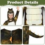 Costume T-Rex grigio AYBUY, dettaglio