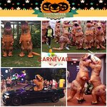 Costume gonfiabile T-Rex JASHKE, dettaglio