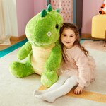 Peluche dinosauro gigante IKASA, altra vista