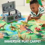 Dinosauri JOYIN sul tappeto da gioco, altra vista