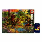Puzzle Educa Terra di dinosauri, dettaglio