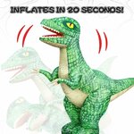 Dinosauro gonfiabile telecomandato Jovow, altra immagine