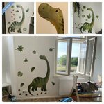 Adesivo dinosauro gigante WandSticker4U, misure