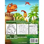 Libro Dinosauri da colorare, retro di copertina