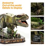 T-Rex CubicFun esposto su una mensola, altra vista