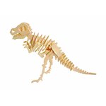 T-Rex in legno Marabu dipinto, altra vista
