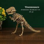T-Rex in legno Fycooler, dettaglio