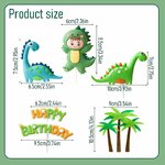 Decorazioni per torta dinosauri SJUNJIE, set completo