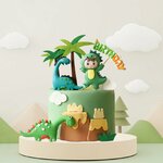 Cake topper dinosauri SJUNJIE, altra vista