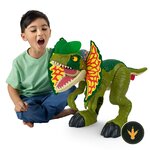 Dilofosauro Imaginext Jurassic World HVY16 con il collare aperto