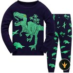 Pigiama MIXIDON per bambino in cotone con stampa di dinosauri