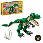 LEGO Creator Dinosauro 31058, confezione con il T. rex montato