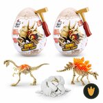 Confezione Robo Alive Mini Dino Fossil Find con Gigantoraptor e Stegosauro