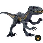 Indoraptor Supercolossale Mattel HKY14 nero con occhi rossi e bocca aperta