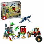 LEGO Jurassic World Centro di soccorso dei baby dinosauri 76963, confezione e set montato
