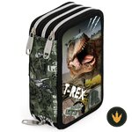 Astuccio a tre zip Julian Ross Jungle Rex con T-Rex in copertina