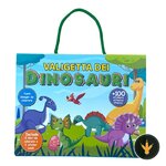 Valigetta dei dinosauri Euro Publishing con album da colorare e stickers