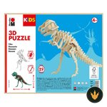 Puzzle 3D in legno T-Rex Marabu Kids montato
