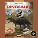 Copertina dell'album Dinosauri con 30 adesivi removibili, Crescere