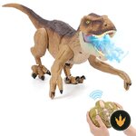 T-Rex telecomandato NEXBOX QX040 arancione con il telecomando a forma di fossile