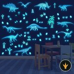 Adesivi murali dinosauri luminosi Tarklanda sulla parete