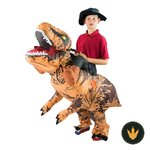 Costume gonfiabile T-Rex Bodysocks per bambino con effetto cavalcata