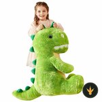 Peluche dinosauro gigante IKASA verde da 60 cm