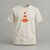 T-shirt craie Cône, cône de chantier orange imprimé sur la poitrine