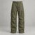 Pantalon cargo kaki olive, poches à rabat et bas resserrables