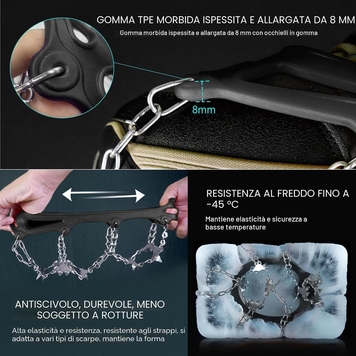 Ramponcini Unigear 24 punte, seconda vista del prodotto