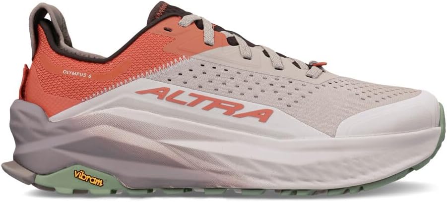 Altra Olympus 6 vista di lato con intersuola alta e logo Altra